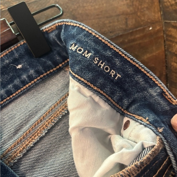 American Eagle Outfitters Blue Jean Shorts Distressed Frayed Hem - Picture 9 of 10